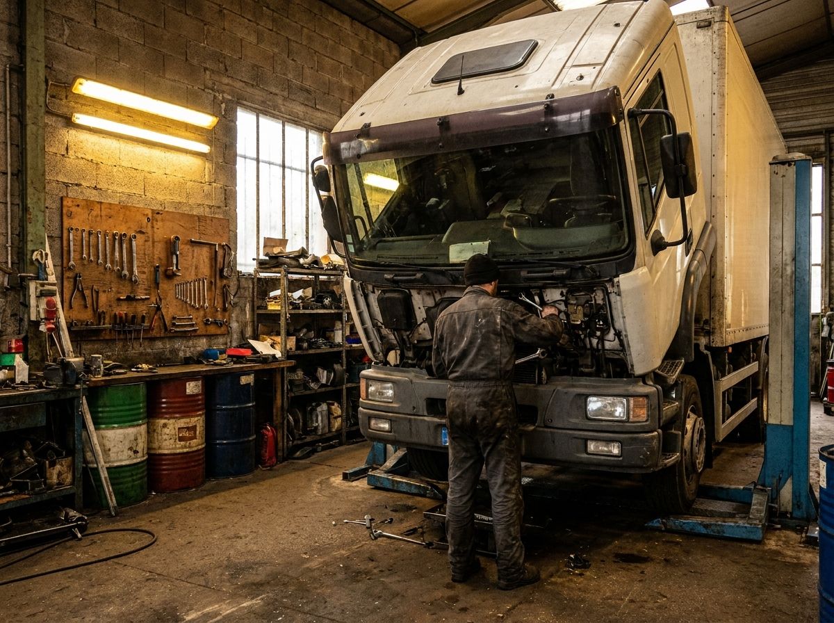 Atelier de réparation poids lourd